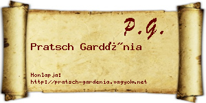 Pratsch Gardénia névjegykártya